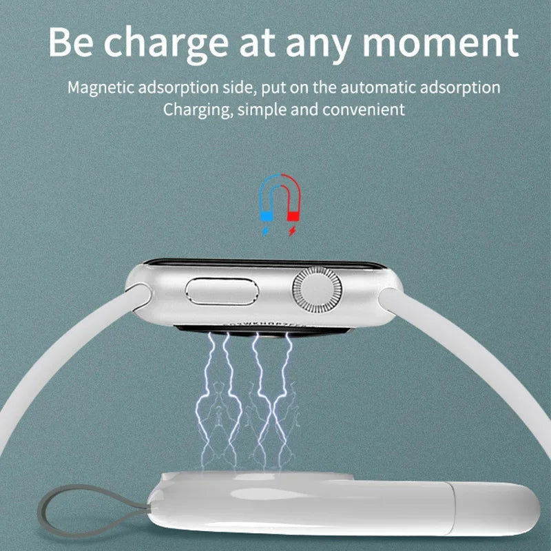 Chargeur Sans Fil iWatch – Station USB Portable pour Apple Watch Série 8/7/6/5/4/3/SE