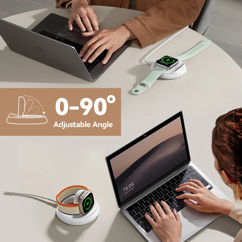 Chargeur iWatch JR-W12 – Dock Magnétique Portable pour Apple Watch Ultra / SE / Série 9 à 4