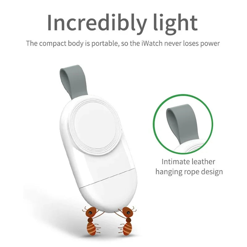 Chargeur Sans Fil iWatch – Station USB Portable pour Apple Watch Série 8/7/6/5/4/3/SE
