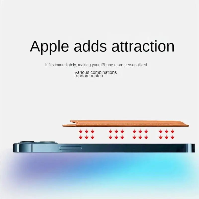Étui iPhone MagSafe + Porte-Carte Cuir Intégré