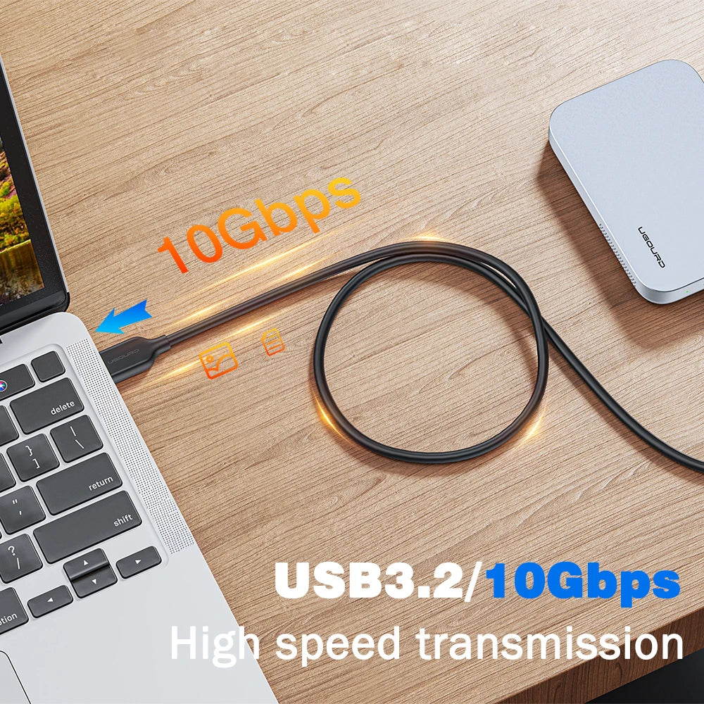 Câble USB A vers Type-C UGOURD – 10Gbps, OTG, Charge Rapide