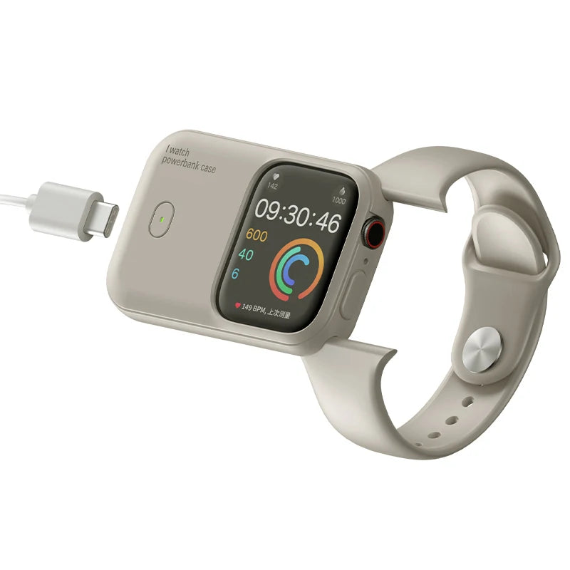 Batterie Externe 1200mAh pour Apple Watch – Chargeur Magnétique Sans Fil Portable
