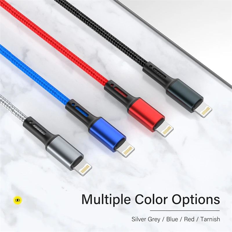 Câble de Charge Rapide iPhone – 3A, 2m/3m