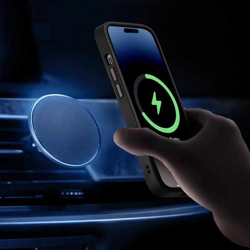 Coque Antichoc Mate MagSafe – iPhone 12 à 16 Pro Max