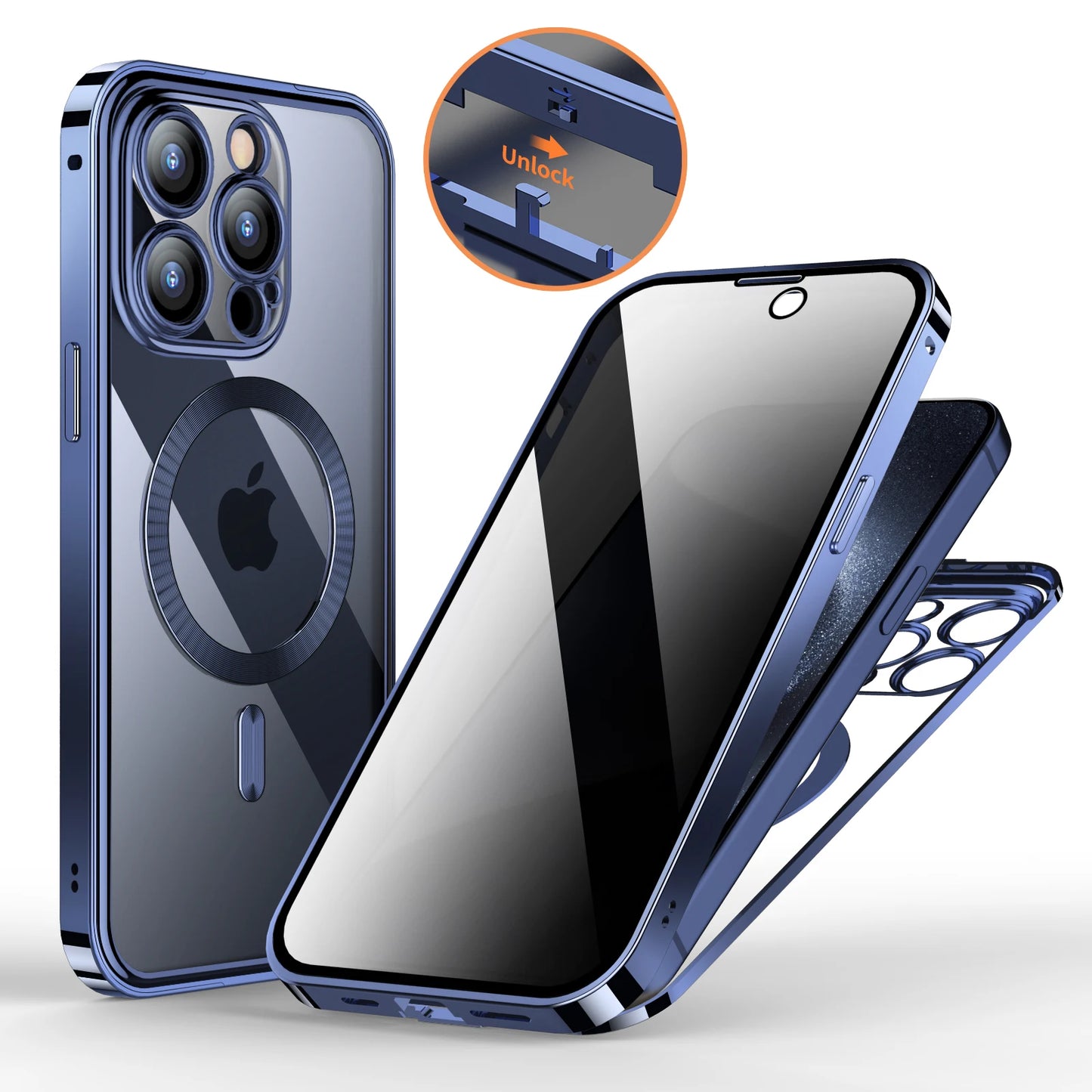 Coque Intégrale iPhone 15 Pro Max – MagSafe & Confidentialité