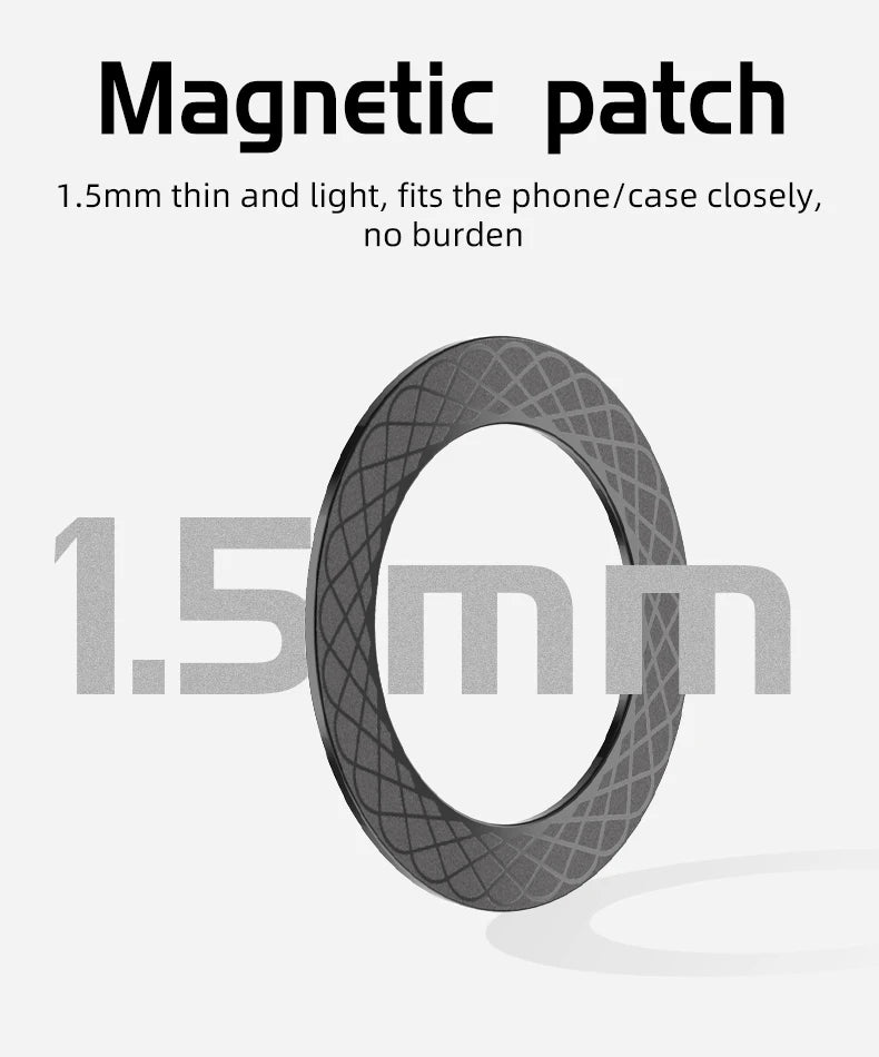 Anneau Magnétique Pour Charge Sans Fil – Compatible MagSafe iPhone 11 à 13 Pro Max