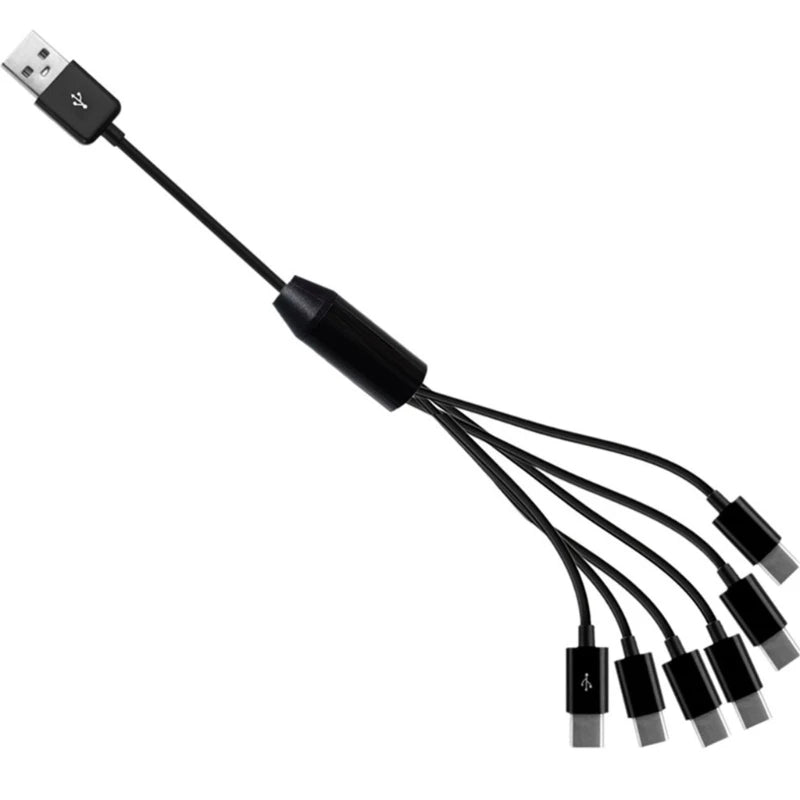 Câble USB 6-en-1 Type-C – Charge Rapide + Transfert de Données