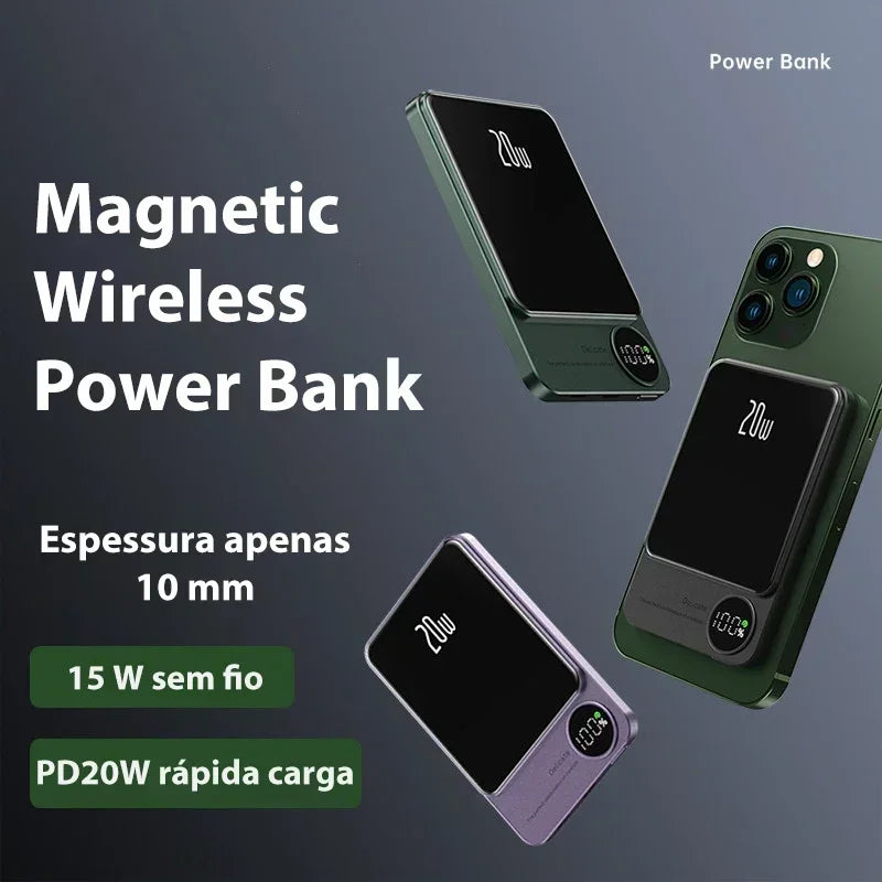 Batterie Externe Magnétique iPhone – 22,5W Ultra Mince