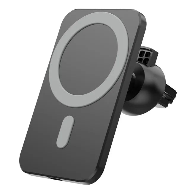 Chargeur Voiture Sans Fil 15W – MagSafe & Fixation Grille