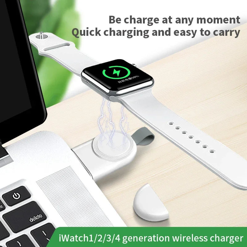 Chargeur Sans Fil iWatch – Station USB Portable pour Apple Watch Série 8/7/6/5/4/3/SE