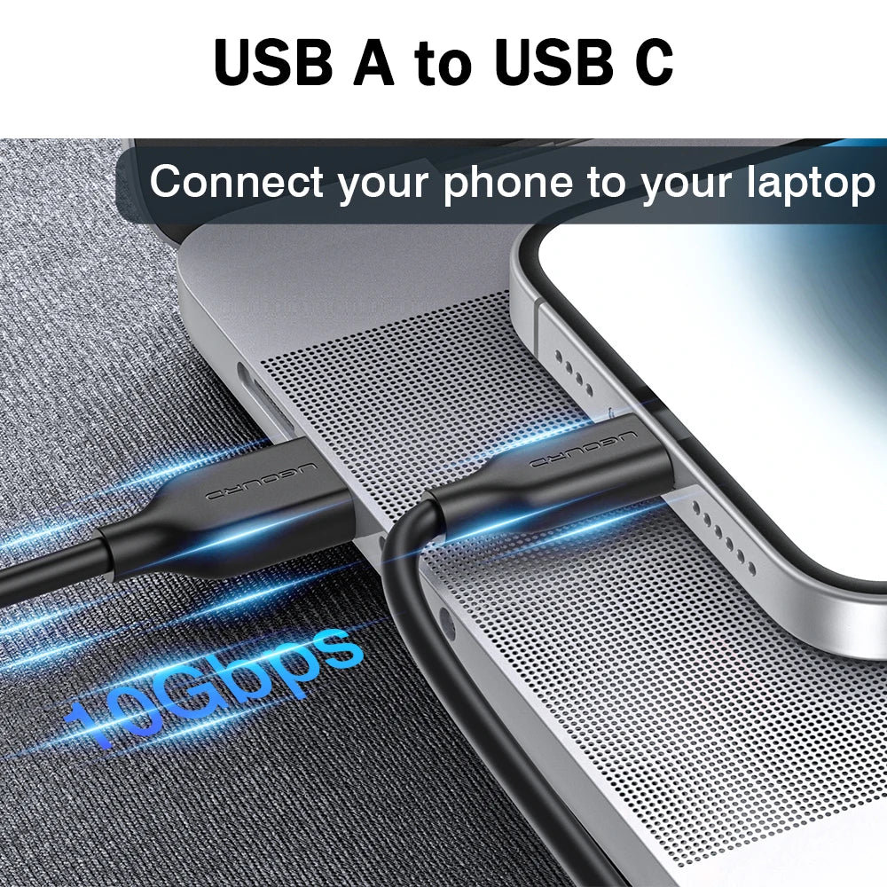 Câble USB A vers Type-C UGOURD – 10Gbps, OTG, Charge Rapide