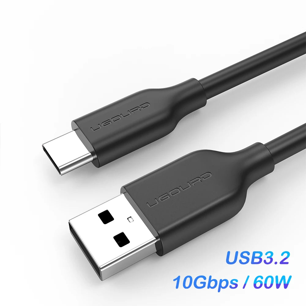Câble USB A vers Type-C UGOURD – 10Gbps, OTG, Charge Rapide