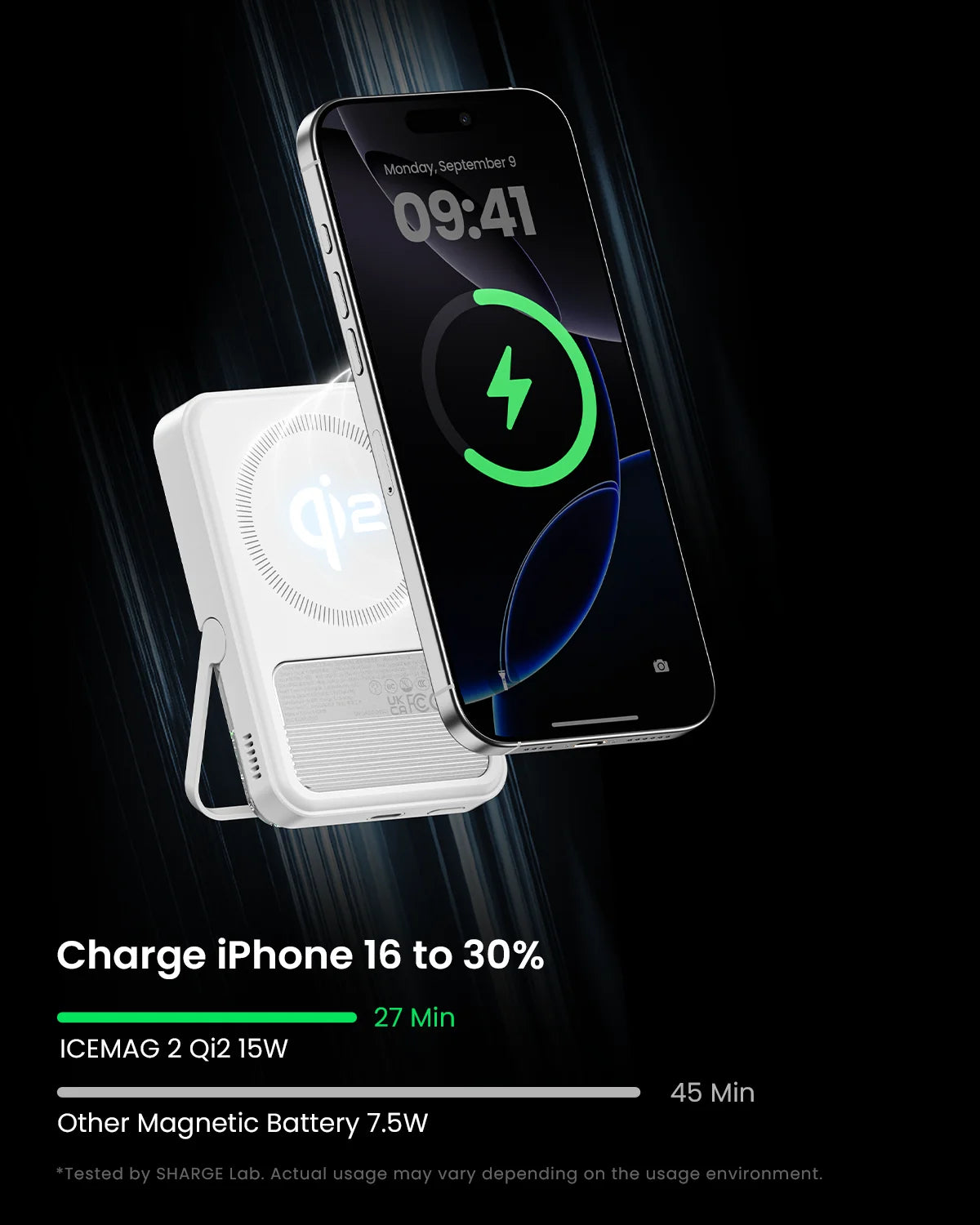 Batterie Externe SHARGE – MagSafe Qi2 avec Refroidissement