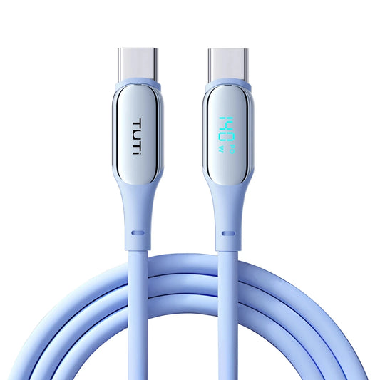 Câble USB-C 140W – Charge Ultra-Rapide, Écran LED, Silicone Souple