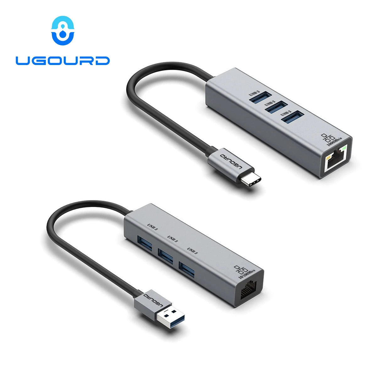 Station d'accueil USB-C vers RJ45 1000Mbps avec HUB USB 3.0 et charge rapide 100W