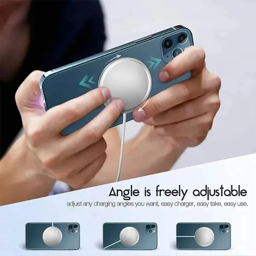 Chargeur Sans Fil Magnétique 30W pour iPhone & AirPods – Compatible MagSafe